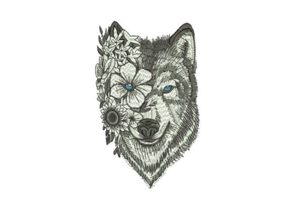 Floral Wolf: A Bold Embroidery Choice for Etsy Sellers