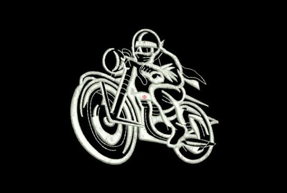 Racing Motorcycle: A Bold Embroidery Review for Craft Fairs