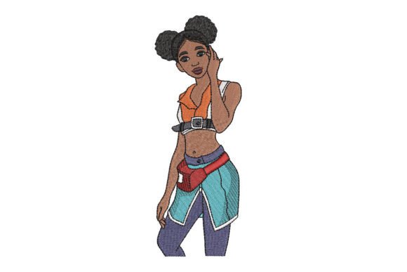 Review: African Fitness Girl Embroidery Design