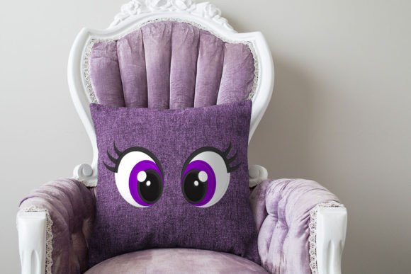 Review: Cartoon Eyes with Lashes Applique for Gifts