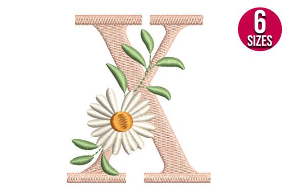 Review: Floral Alphabet Letter X for Branding