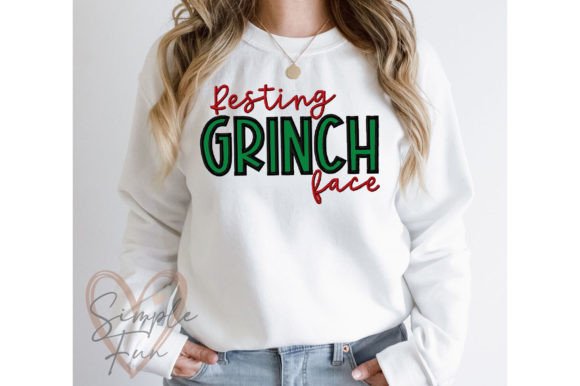Review: Resting Grinch Face Applique for Holiday Sales