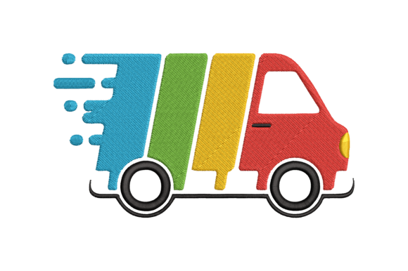 Reviewing Truck Logo for Holiday Embroidery Projects